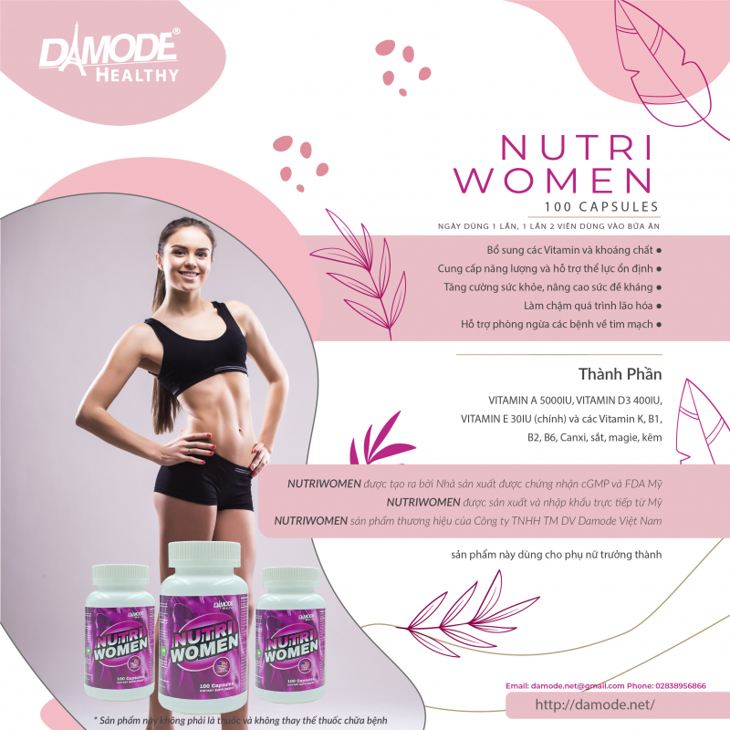 Vitamin, Khoáng Chất, Tăng sức đề kháng cho nữ - Nutri Women