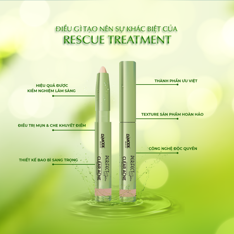 Tinh Chất Trị Mụn Khẩn Cấp, Che Khuyết Điểm Tức Thì - Rescue Treatment