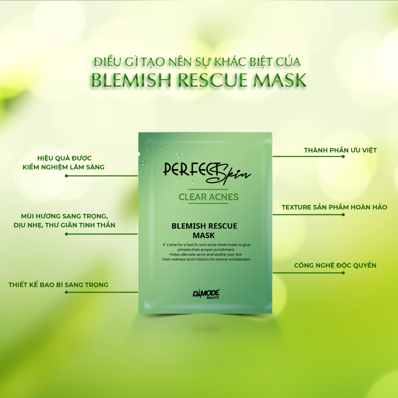 Mặt Nạ Tinh Chất Cô Đặc Cho Da Dầu Mụn - Blemish Recue Mask [8]