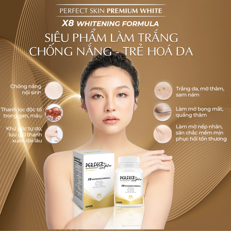 Siêu Phẩm Làm Trắng,  Chống Nắng, Trẻ Hoá Da - Perfect Skin Premium White