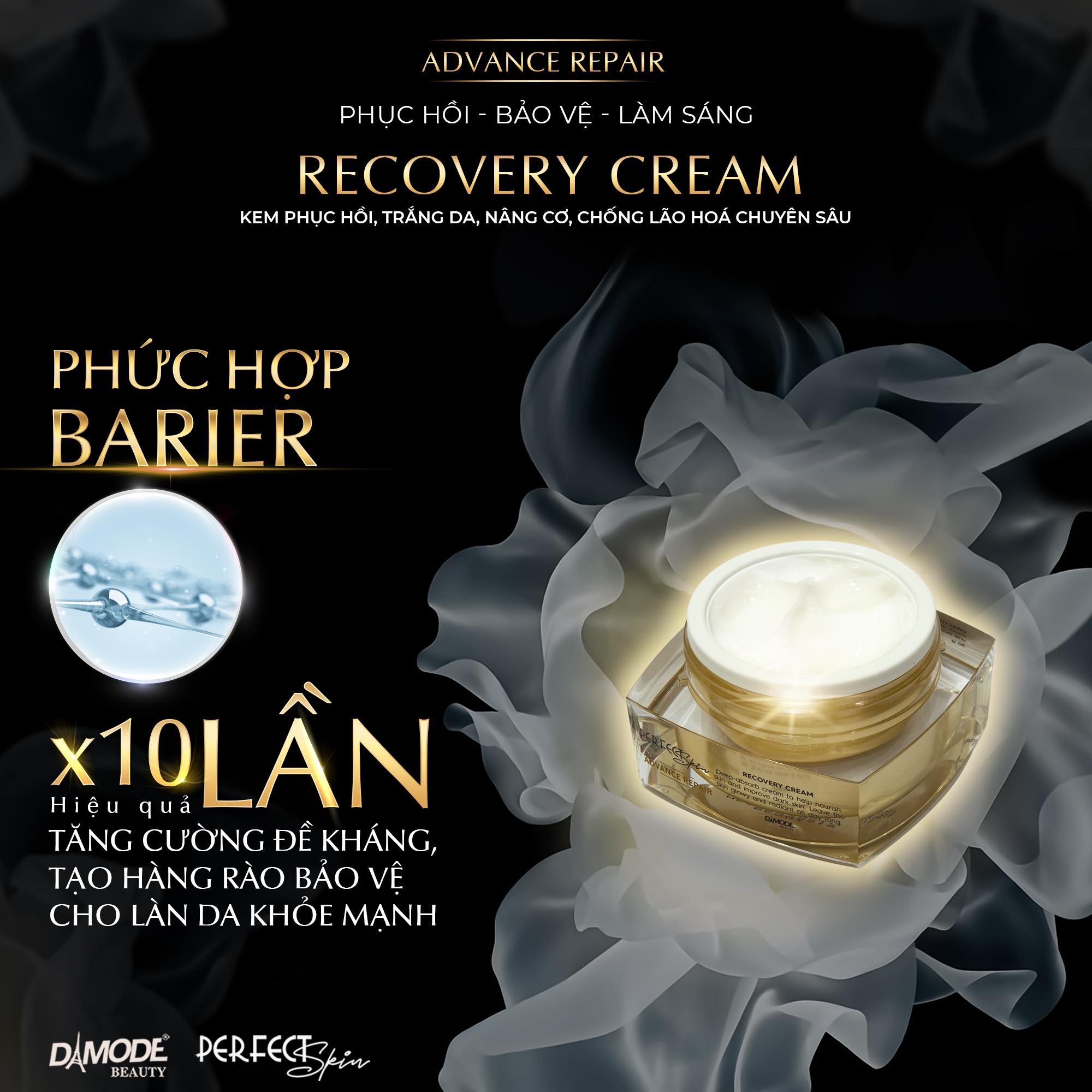 Kem phục hồi, trắng da, nâng cơ, chống lão hoá chuyên sâu - Recovery Cream