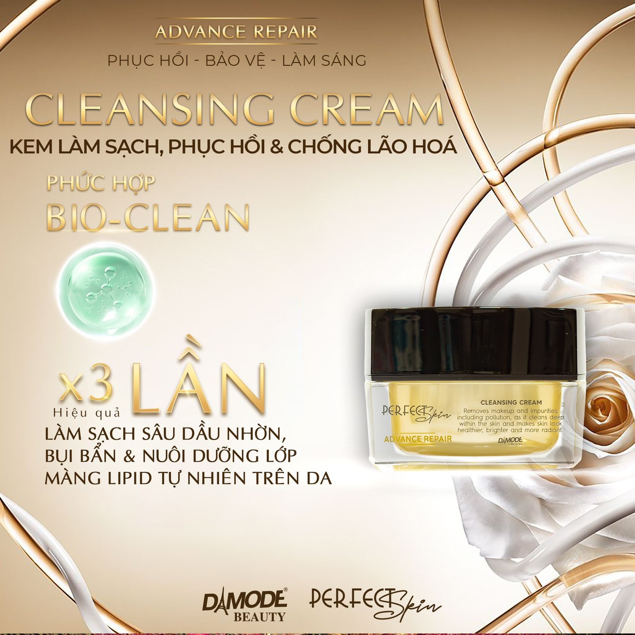 CLEANSING CREAM - KEM LÀM SẠCH, PHỤC HỒI, CHỐNG LÃO HOÁ