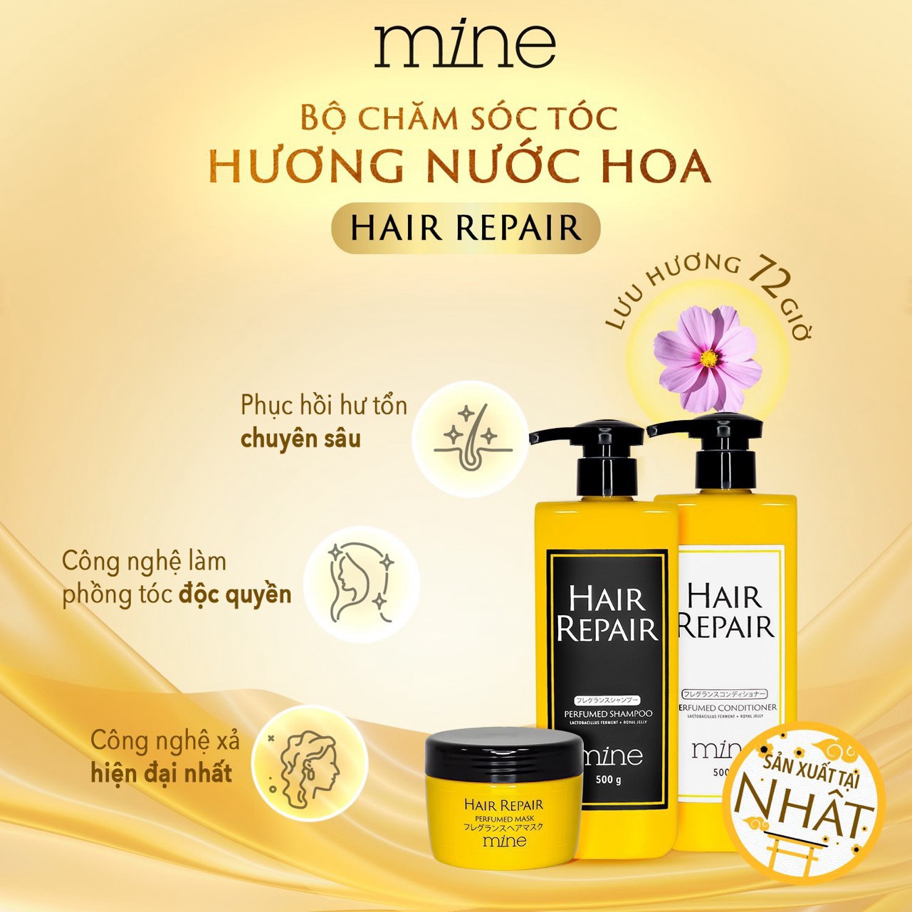 Dầu xả Mine Hair Repair Perfumed Conditioner 