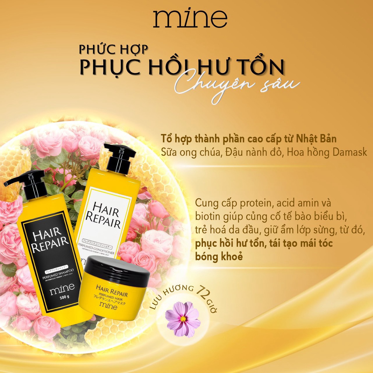 Dầu gội Mine Hair Repair Perfumed Shampoo 