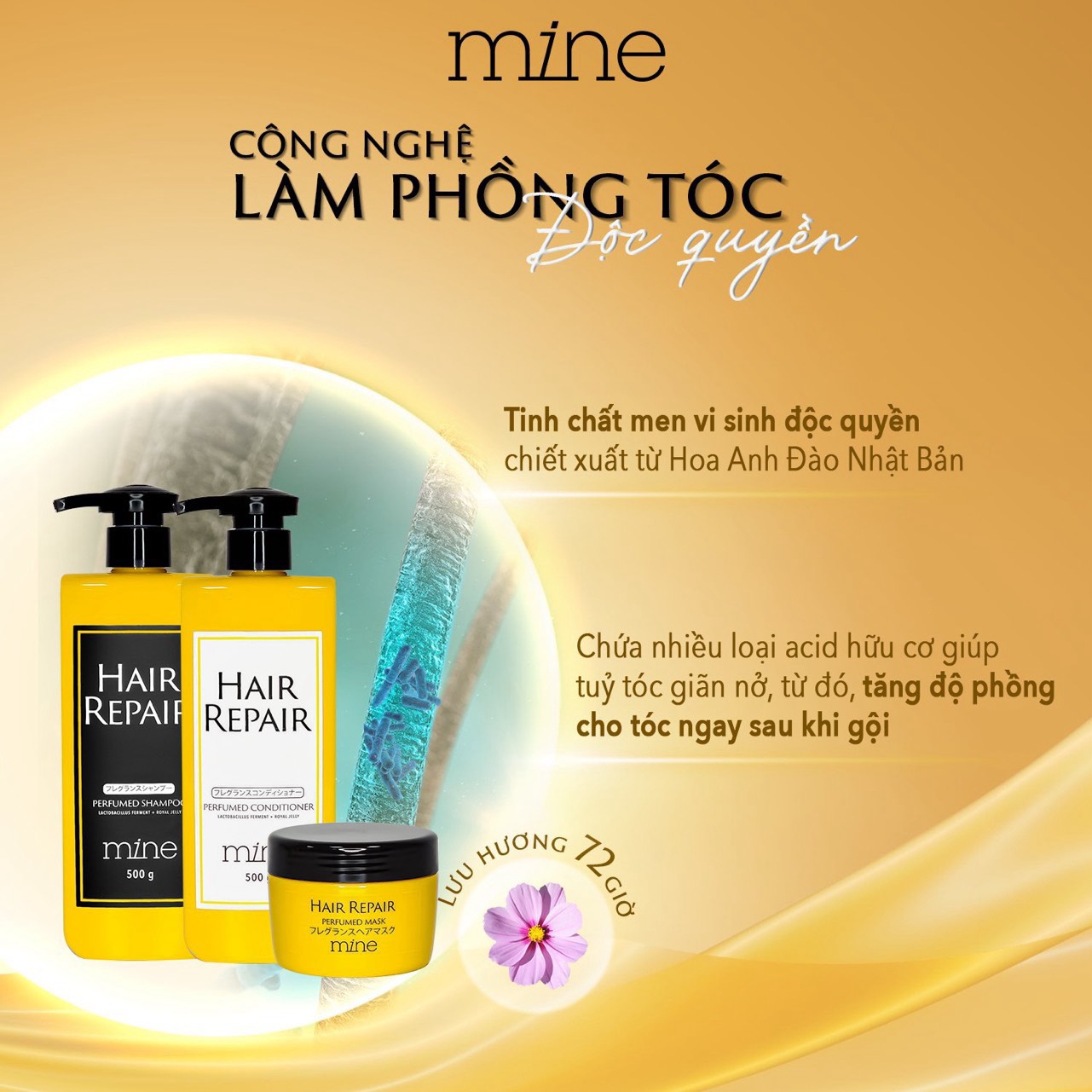 Dầu xả Mine Hair Repair Perfumed Conditioner 